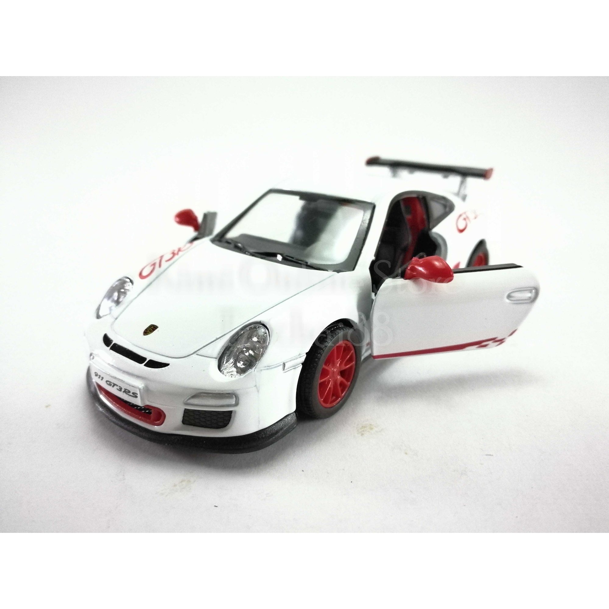 Buy Kinsmart Diecast Car 136 Porsche 911 GT3 RS Car White Color Model Friction Toys With Box