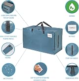 Venо 6 Pack Heavy-Duty Oversize Storage Bags with Zips Light Blue 102L view 4
