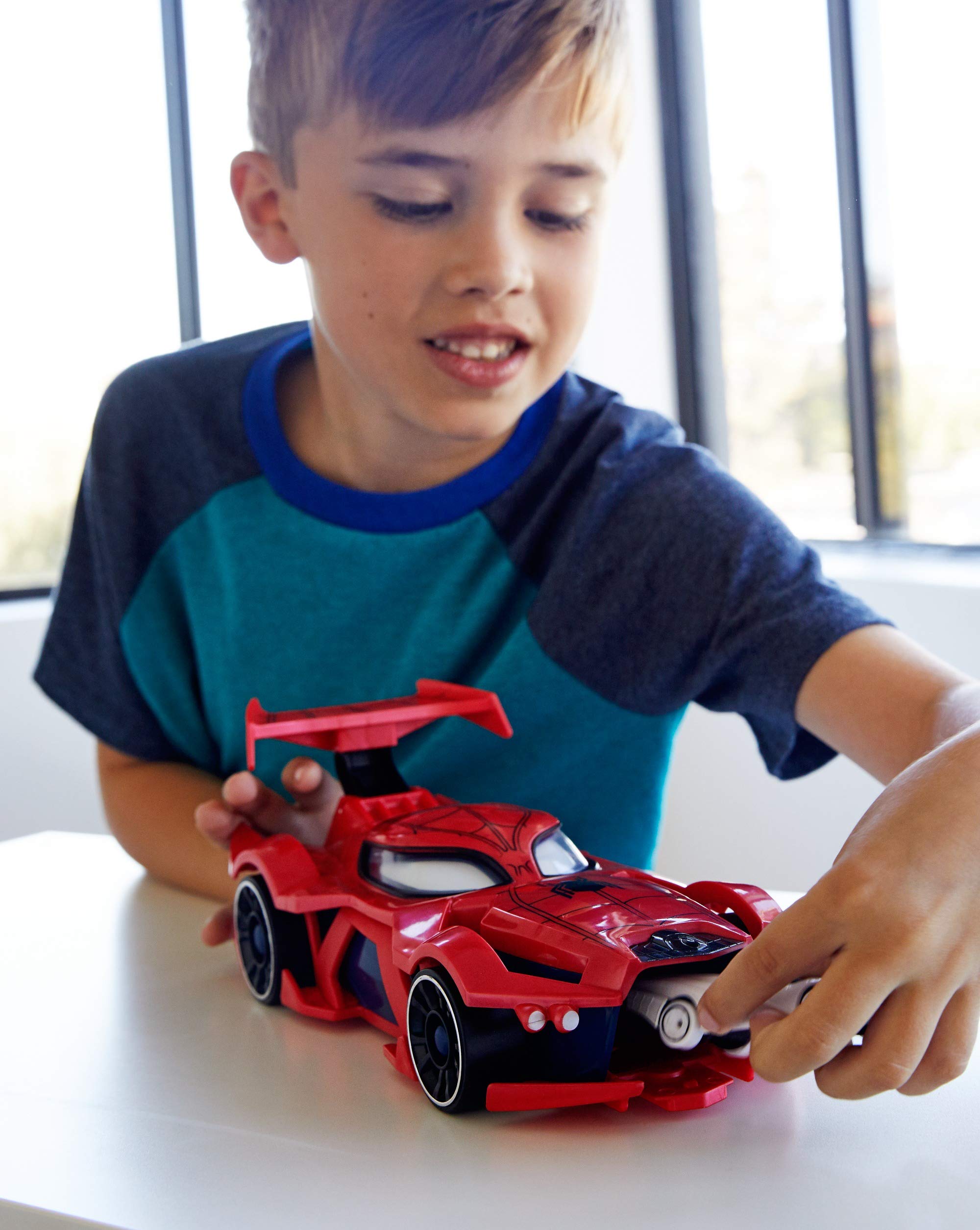 hot wheels spider man web car launcher