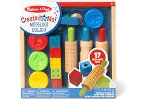 Melissa & Doug Shape, Model, and Mold Craft Activity Set - 4 Tubs of Modeling Dough and ToolsArts and Crafts for Kids Ages 3+