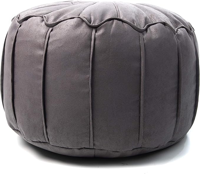 Loft 25 Bean Bag Footstool Pouffe SuperSoft FauxLeather Fabric