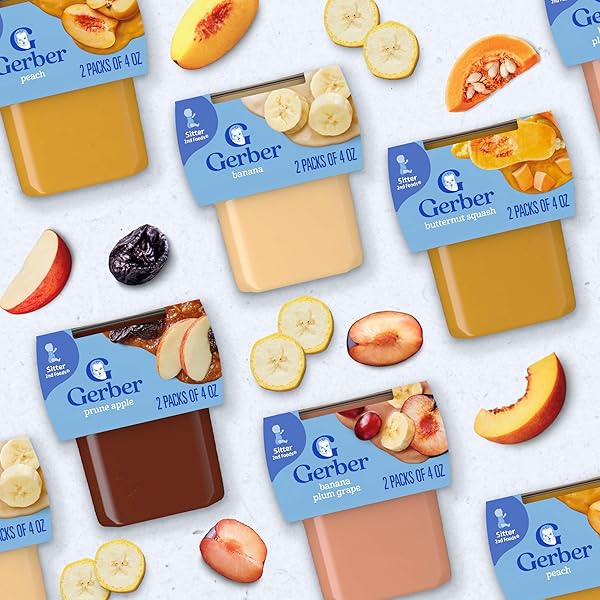 GERBER 2ND FOODS NATURAL FOR BABY WONDERFOODS BABY FOOD, VARIETY PACK, 4 OZ TUBS (32 PACK)