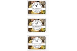 Cucumber Melon 3 Pk Wax Melts - 100% All American Made - Farm Raised Candles - Natural Paraffin Dye Free - Pet Safe Wax Warmer Melts