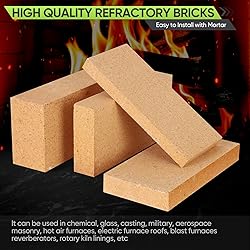 6-Pack High Temp Firebricks 3000°F Insulating