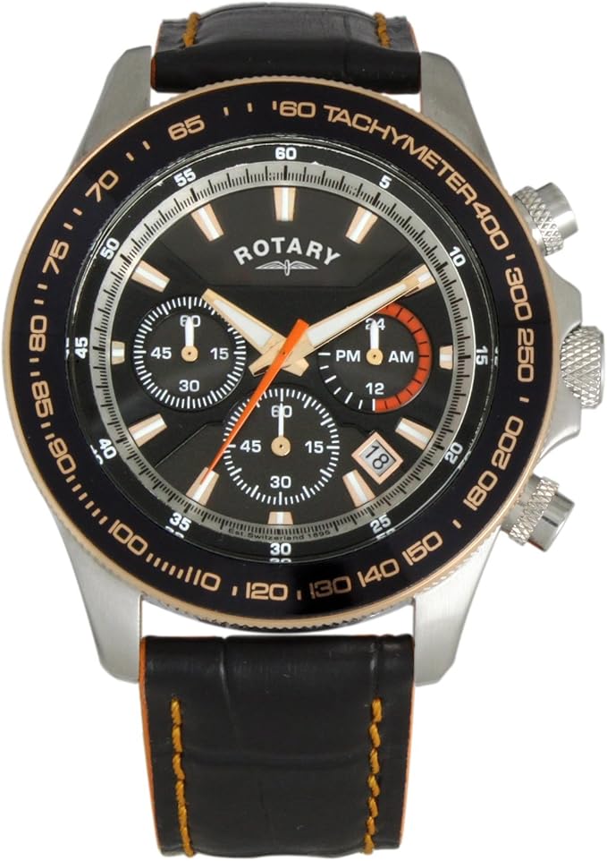 Rotary Men's Steel Chronograph Strap Watch GS30028/04 Amazon.co.uk