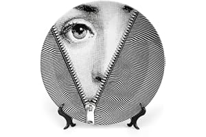 SPDIUV Lina Cavalieri Plate, Wall Decorative Plate, Mysterious Face Plate Wall Hanging Decoration,Including Bracket and Special Spring Hook,B1,6inch