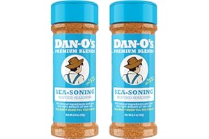 Dan-O's SEA-soning Seasoning, 2.4 oz Bottle, 2 Pack, All-Purpose Seasoning for Fish, Shrimp, Seafood, Chicken & More, Sugar Free, Zero Calorie, Use this Spice Blend to Complement any Sea-Inspired Dish