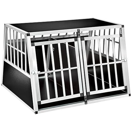 TecTake Alu Hundebox tra­pez­för­mig - Diverse Modelle -