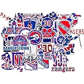 40 PCS New York American Rangers Hockey Stickers for Water Bottle, Laptop, Bicycle, Computer, Motorcycle, Travel Case, Car Decal Decoration Sticker