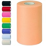 Light Orange Tulle Fabric Rolls 6 Inch by 100 Yards