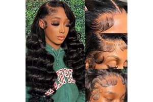 YELHADU Body Wave Lace Front Wigs Human Hair Pre Plucked 13x4 HD Lace Frontal Wigs Human Hair 180 Density Natural Black Wigs for Women Human Hair Lace Front Wig with Baby Hair Glueless 22 Inch