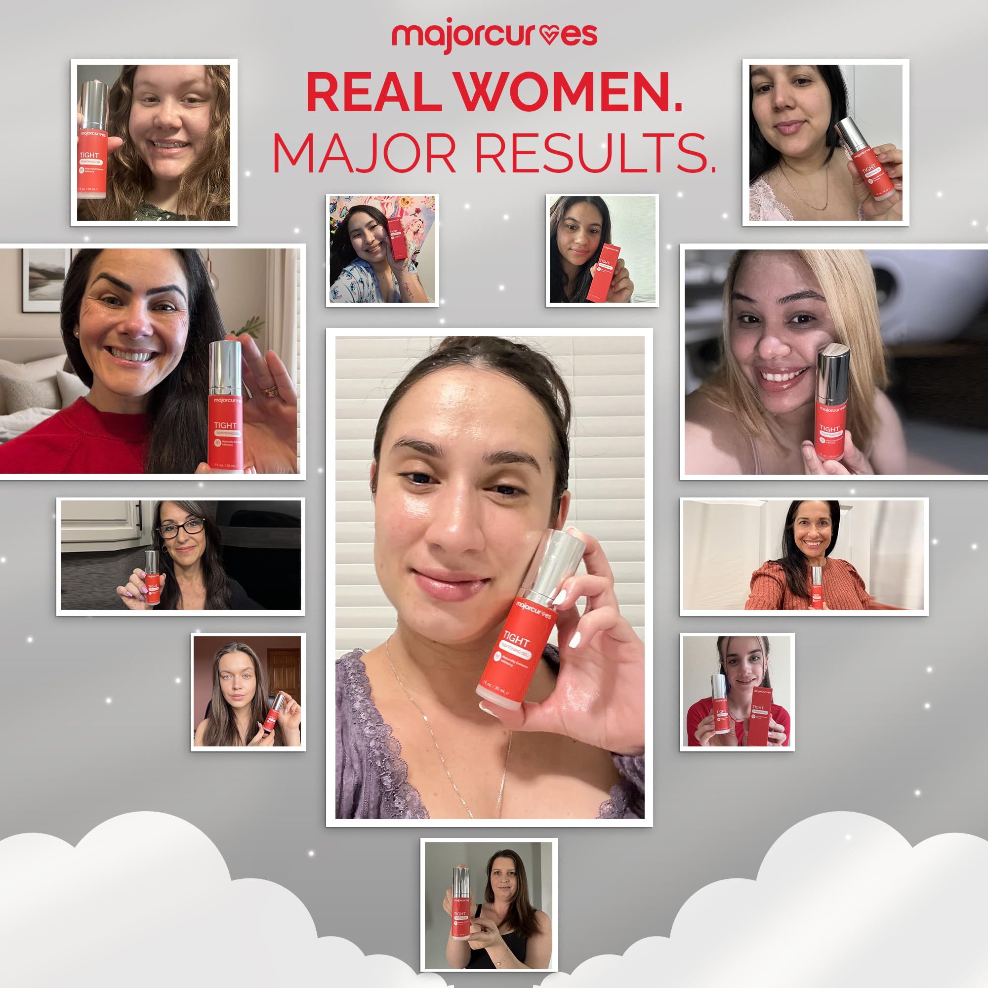 Major Curves Feminine Tightening Gel – Fast-Acting Herbal Firming Formula for Women – Natural Botanical Blend for Comfort, Freshness & Confidence – Non-Greasy, Easy to Apply