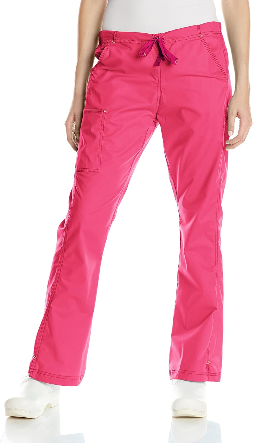 WonderWink Women's WonderFLEX Grace Flare Leg Cargo Pant: Clothing
