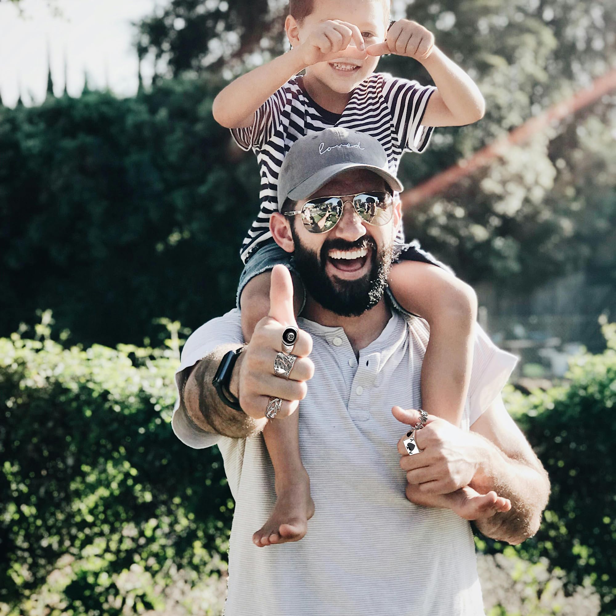 26 Pcs Vintage Silver Punk Rings Set for Men Cool Gothic Chunky Rings Statement Snake Wing Signet Ring Set