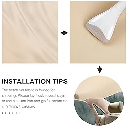 OTOEZ Car Headliner Fabric Foam Backing Headliner