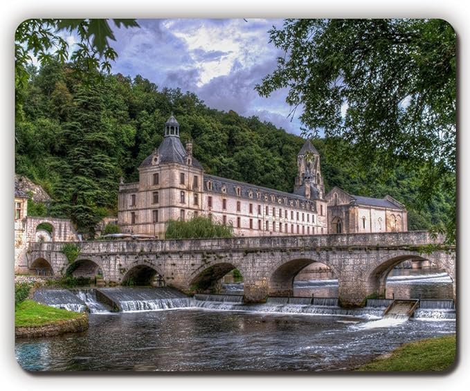 High Quality Mouse Pad France Brantome Dordogne Bridge Castle Hdr Game Office Mousepad Size 260x210x3mm 10 2x 8 2inch Amazon Co Uk Electronics