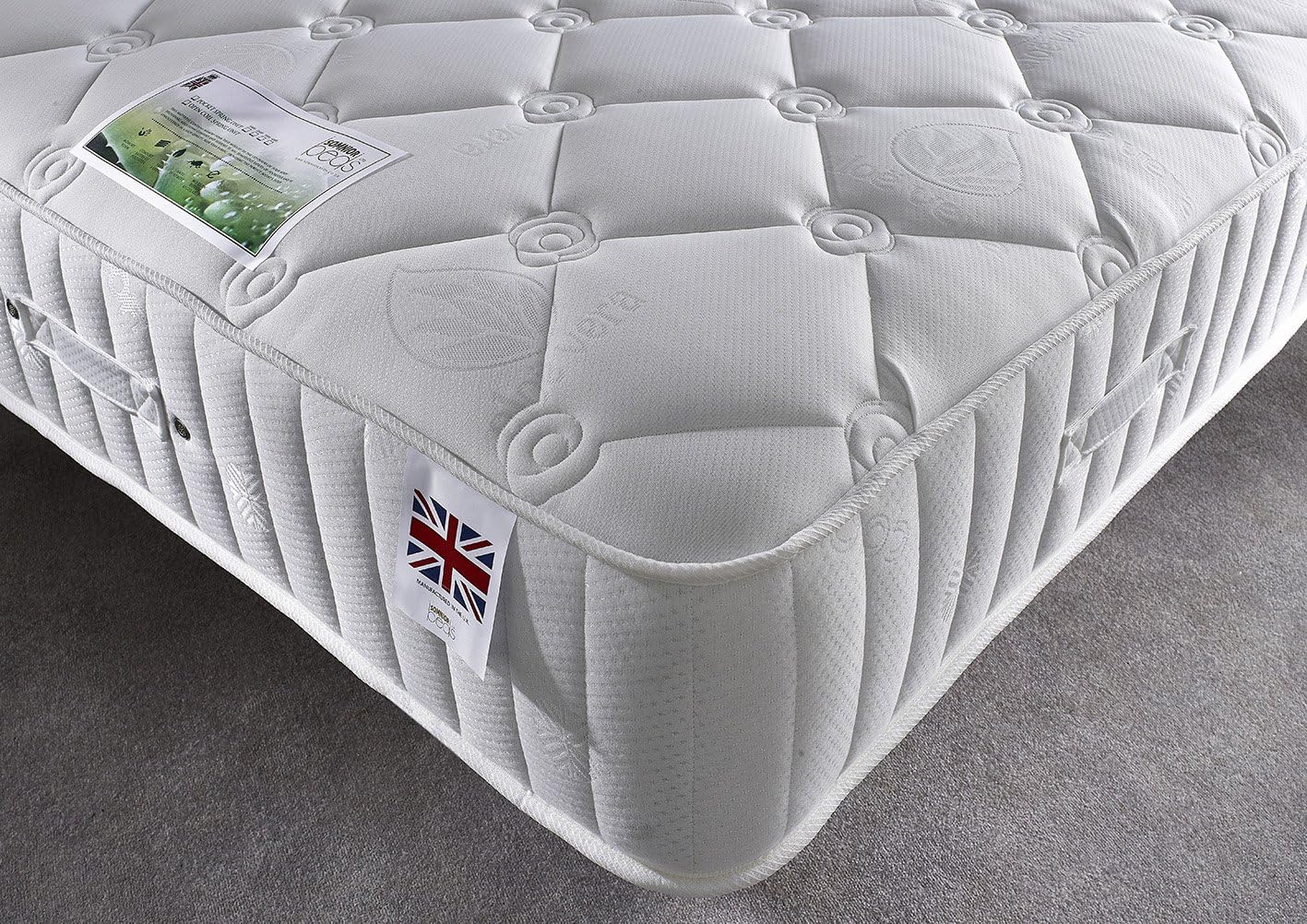 Bed Centre2000 Hybrid Memory Foam Mattress with Pocket Springs and Pressure Relief Foam (Small Double (120 x 190 cm))