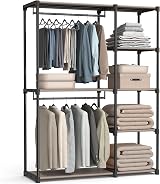 SONGMICS Freestanding Wardrobe Taupe 43x124x182 cm RYG026R02