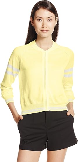 イーストボーイ ファッション 配色ラインニットma 1 レディース イエロー 日本 9 日本サイズ9 号相当 トレーナー パーカー 通販 Amazon