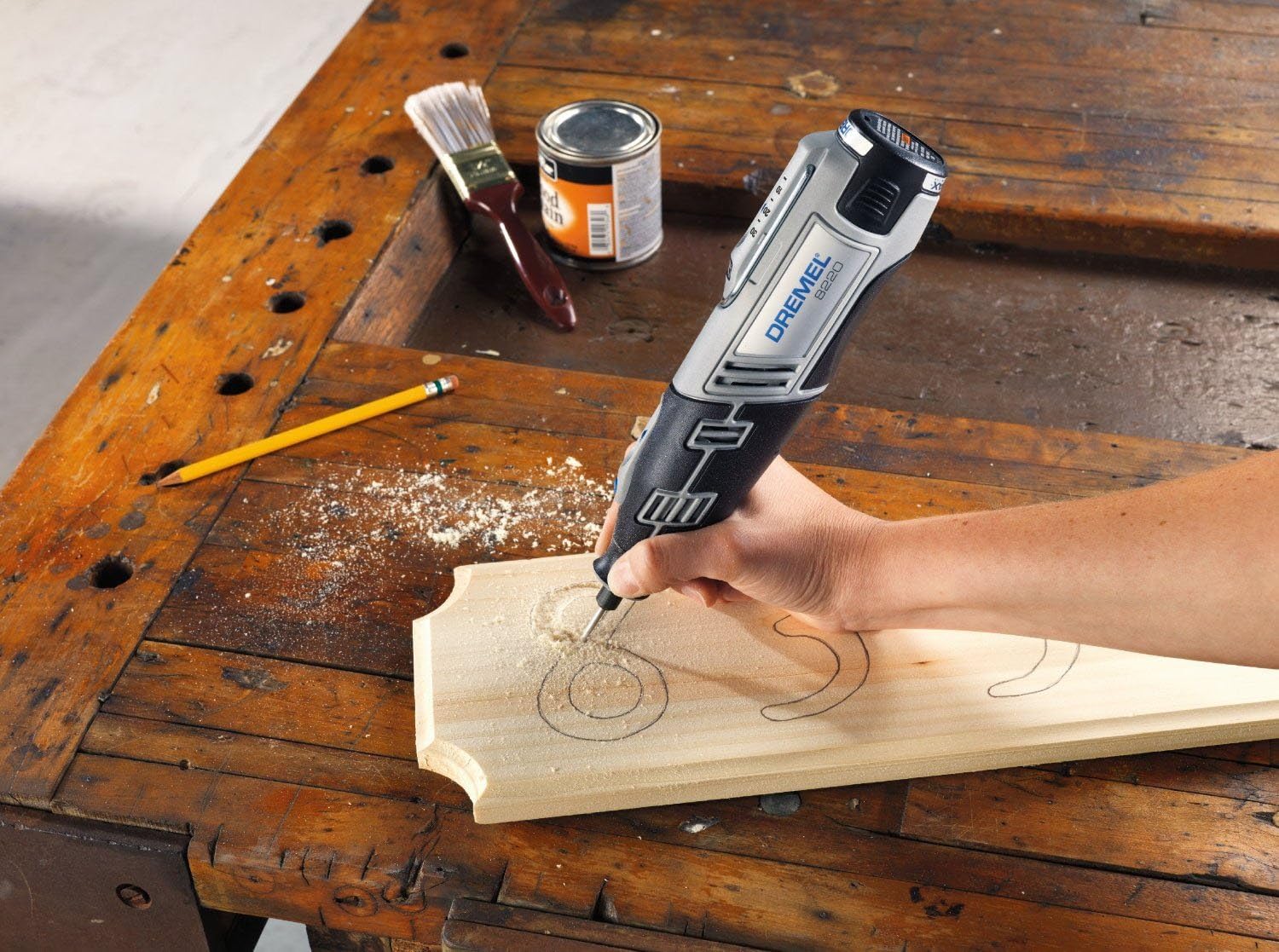 Dremel 8220-1/28 12-Volt Max Cordless Rotary Tool Kit- Engraver, Sander, and Polisher- Perfect for Cutting, Wood Carving, Engraving, Polishing, and Detail Sanding- 1 Attachment & 28 Accessories - Power Rotary Tools - 
