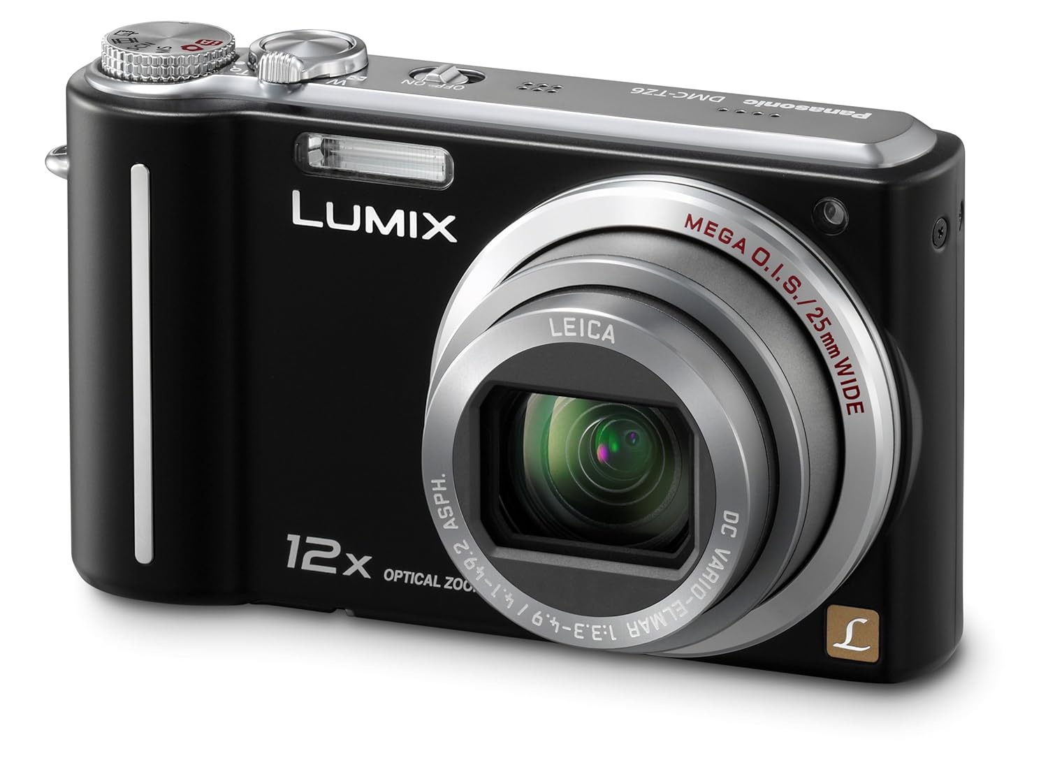 Amazon.com : Panasonic Lumix DMC-ZS1 10MP Digital Camera with 12x Wide  Angle MEGA Optical Image Stabilized Zoom and 2.7 inch LCD (Black) : Point  And Shoot ...