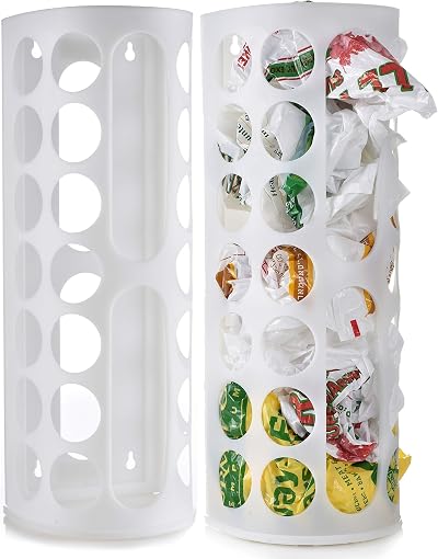 Handy Laundry Large Grocery Bag Storage Holder 2-Pack, Easy Access