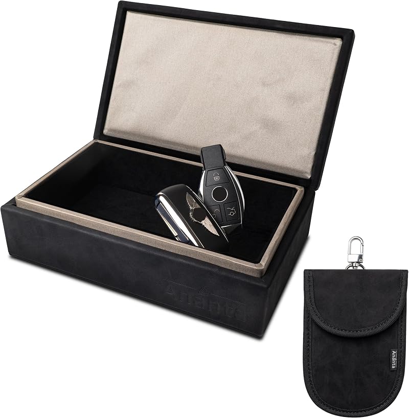 Ananta Faraday Box for Car Keys – Military-Grade RFID Blocking, Black