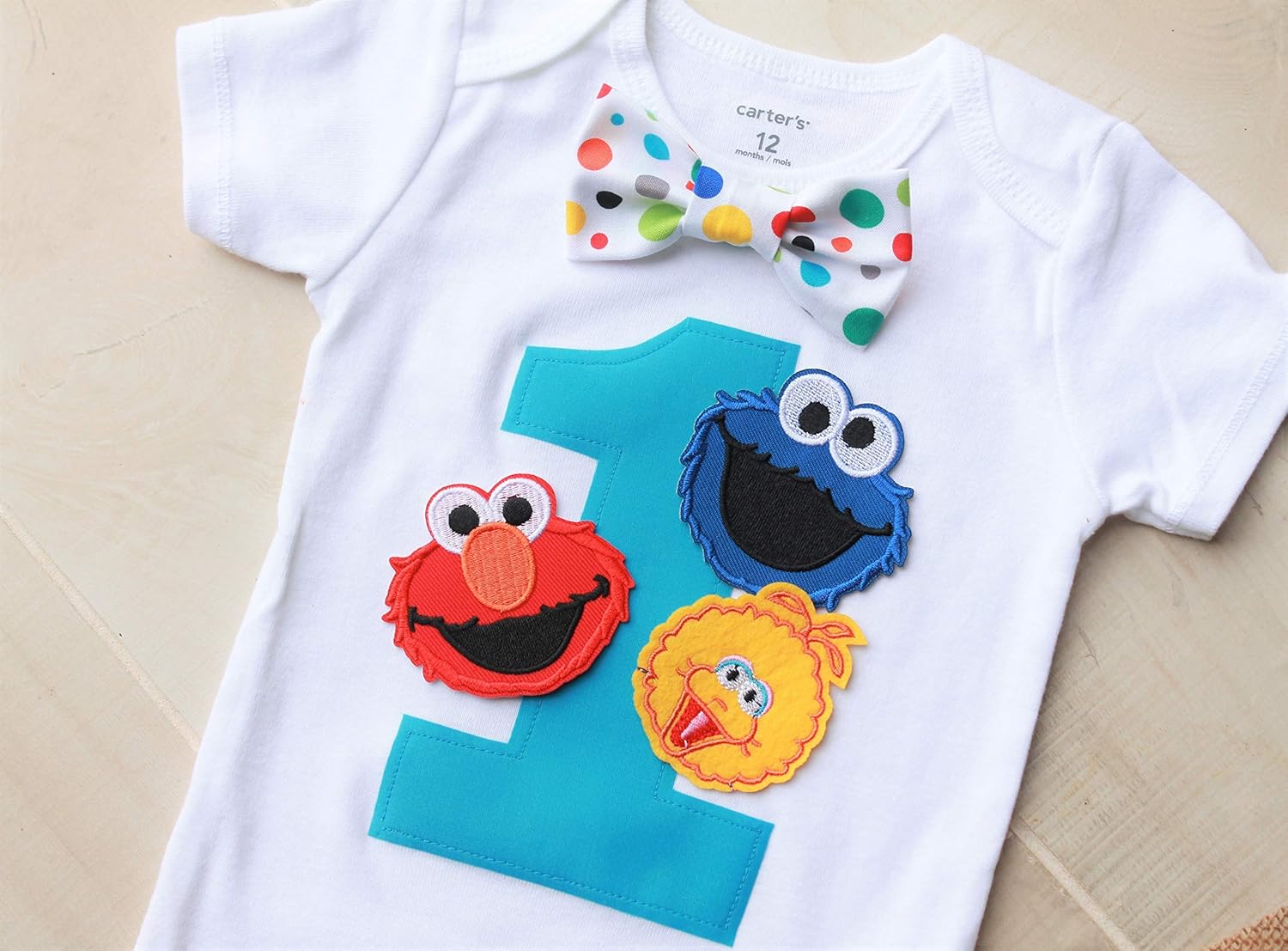 sesame street first birthday outfit boy