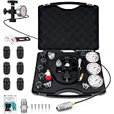 KAVLIRA Hydraulic Pressure Test Kit for Nitrogen Accumulator Charging | 6,000 PSI, &plusmn;1.6% Accuracy, Specialized Wrench, Low &amp; High Flow Pins, CGA580 &amp; G5/8 Compatible