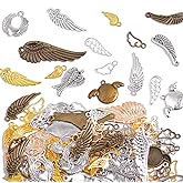 stino 100 G Mixed Style Metal Charms for Jewelry Making, Bulk Silver & Gold Plated, for Bracelet, Necklace, Earrings DIY Crafts