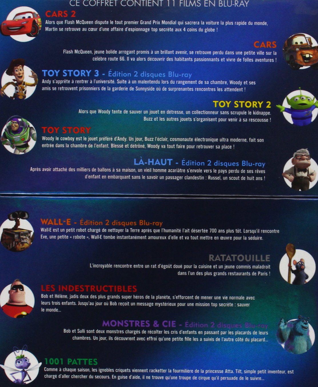 Amazon Com Coffret Prestige Pixar Blu Ray Movies Tv