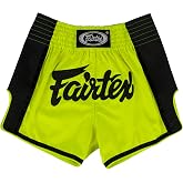 Fairtex Slim Cut Muay Thai Boxing Shorts - BS1706 (Green, Small) | Premium satin fabric featuring custom thematic graphics. Elastic waistband with drawstring delivers a secure training fit