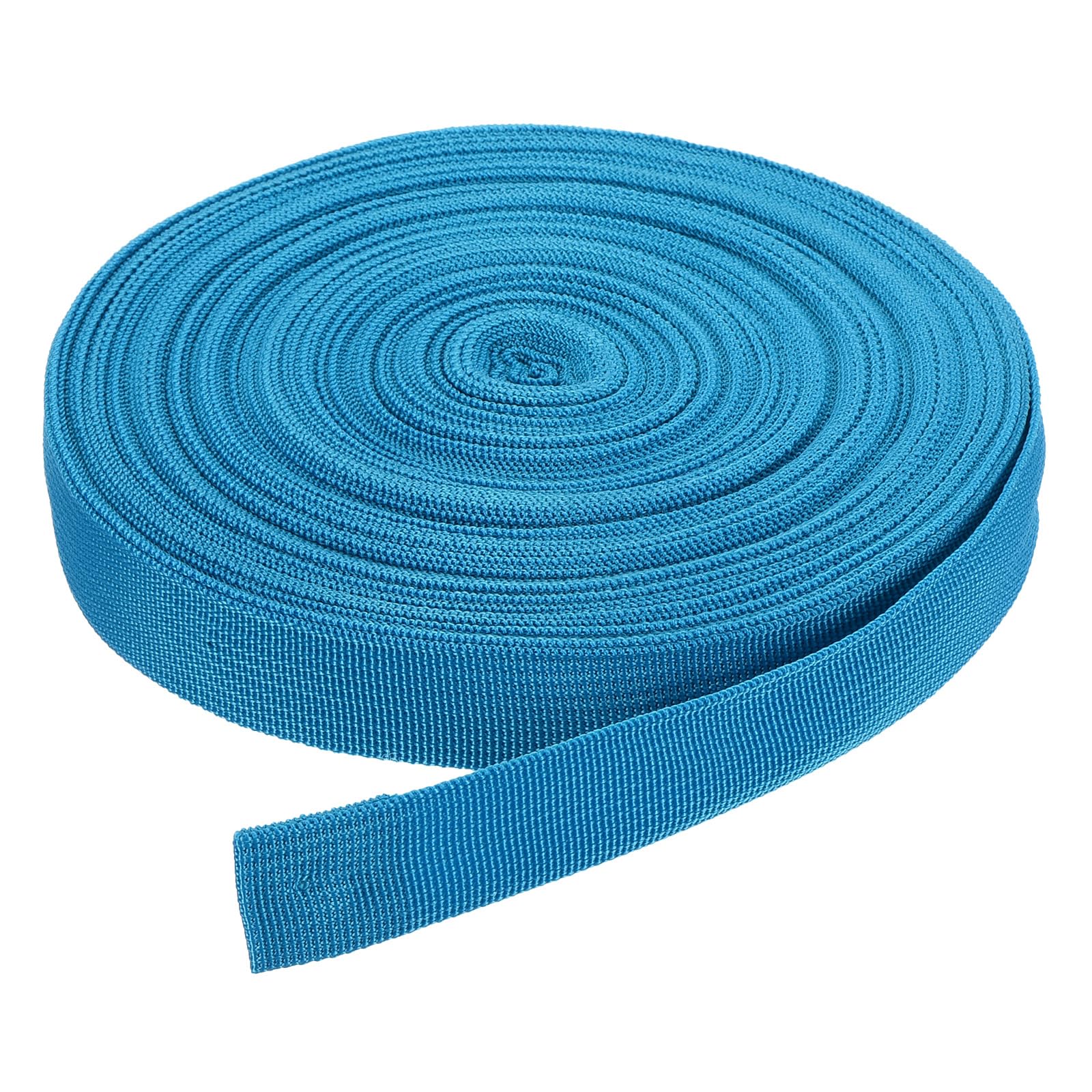DMiotech 25 Yard x 1 Inch Width Nylon Webbing Strap Poly Flat Webbing Strapping for DIY Craft Backpack Strapping, Sewing, Outdoor Gear Repair, Lake Blue