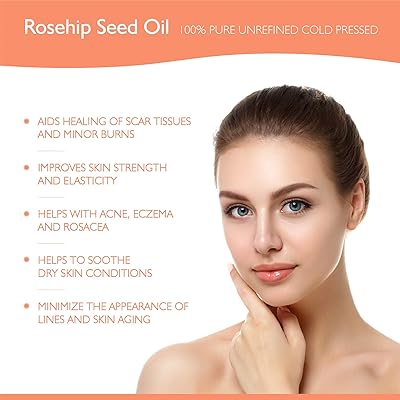 Buy Teddie Organics Rosehip Seed Oil For Face Hair And Skin 1oz Pure Rose Hip Oil Works As A Carrier And Facial Oil Online In Kazakhstan B00ncf76