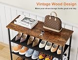 HOMIDEC 5-Tier Shoe Rack with Wooden Top Storage Organizer 15-20 Pairs view 4