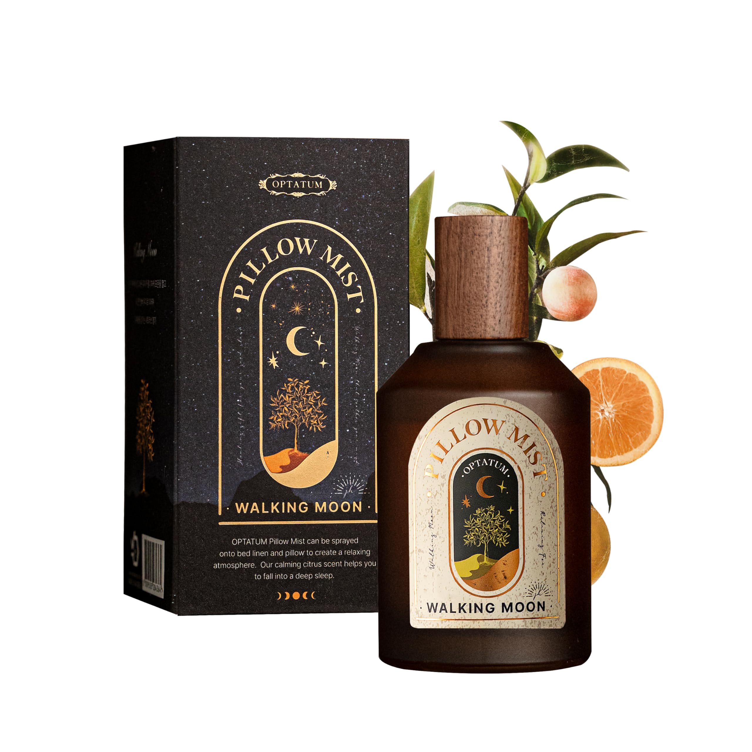 Photo 1 of OPTATUM Pillow Mist - Aromatherapy Pillow Spray for Sheets, Linen & Bedding, Natural Essential Oils for Stress Relief, Gift for Someone Who Wants to Sleep Well - Walking Moon