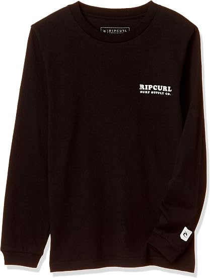 Amazon リップ カール キッズ 長袖 プリント Tシャツ バックプリント T06 052 Sea Bees S I Ls Tee おしゃれ カットソー Blk ブラック 日本 150 日本サイズ150 相当 Tシャツ カットソー 通販