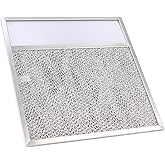 Range hood Filter with Light Lens for Broan-NuTone Kitchen Exhaust Grease Aluminum Filter R610045, R610050, SR610045, fit whirlpool WP8190232, fit 43000 Series Range Hood 11-3/8 X 11-3/4 X 3/8 Inch