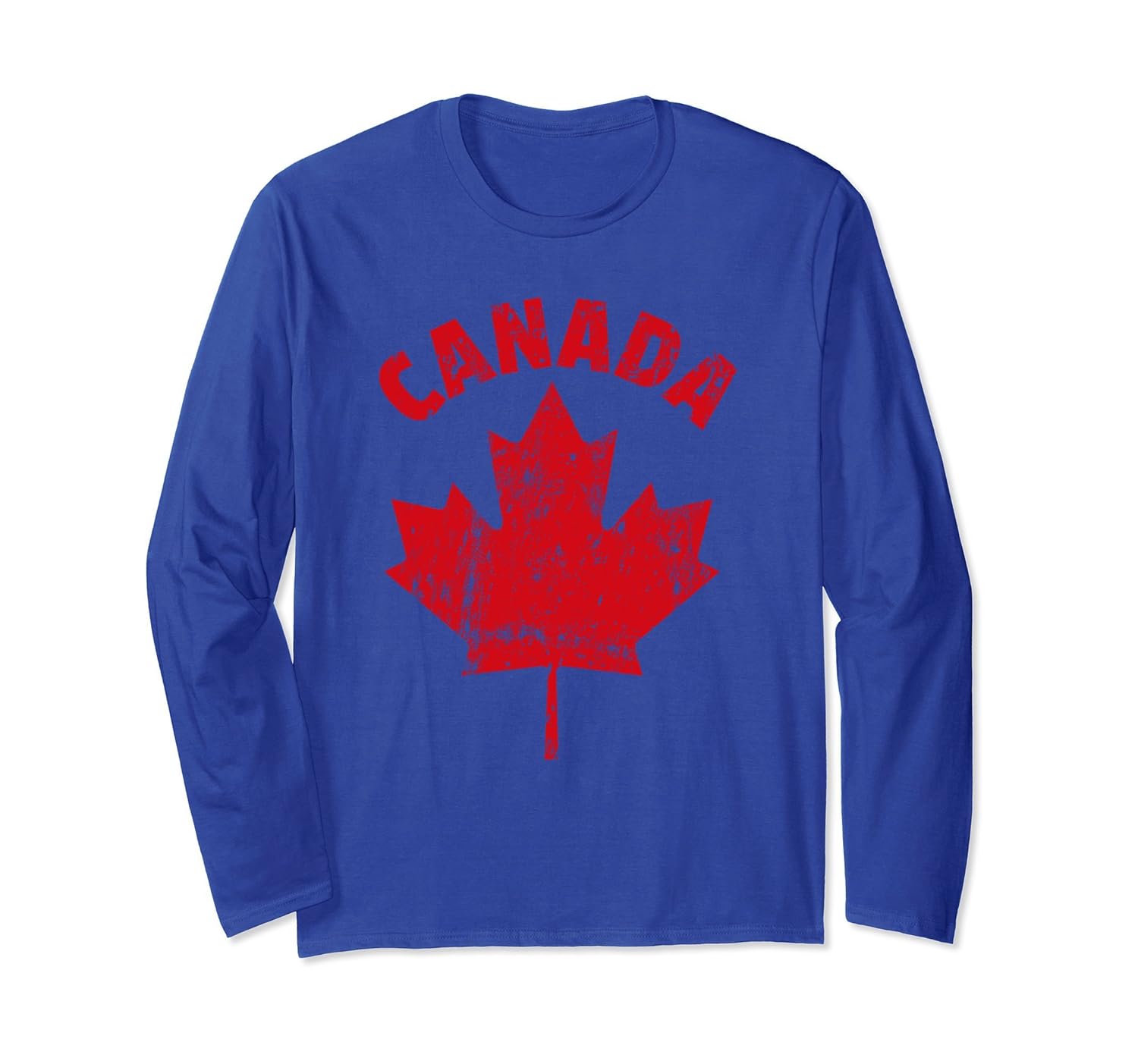FLAG OF CANADA Fun Cool Canadian Long Sleeve T-Shirt-anz