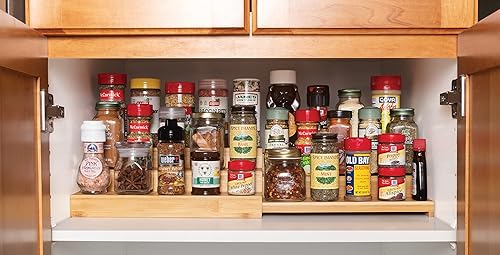 Lipper International Lipper Spice Rack Bamboo Basket Lipper