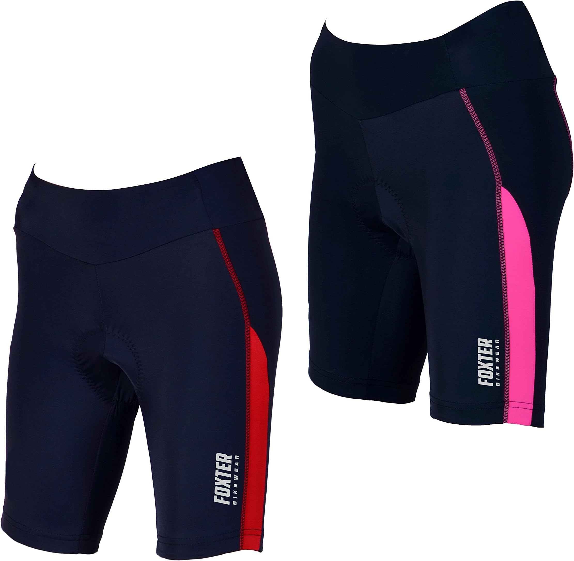 Foxter Women Cycling Shorts Bicycle Ladies Short Padded Bike Shorts