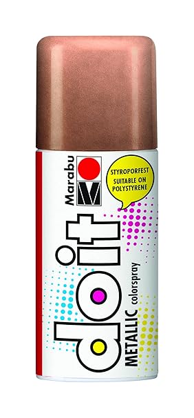 Marabu 21074006787 - Do it Metallic, Colorspray auf Acrylbasis für edle Metalleffekte, styroporfest, sehr schnell trocknend, 
