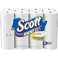 Scott 1000 Sheets Per Roll Toilet Paper, 32 Rolls, Bath Tissue