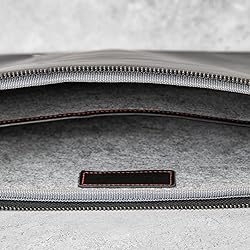 Casemade Real Leather Laptop Case/Zipped Folio Bag