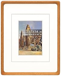 Gdfmsc 11x14 Picture Frame with Mat for