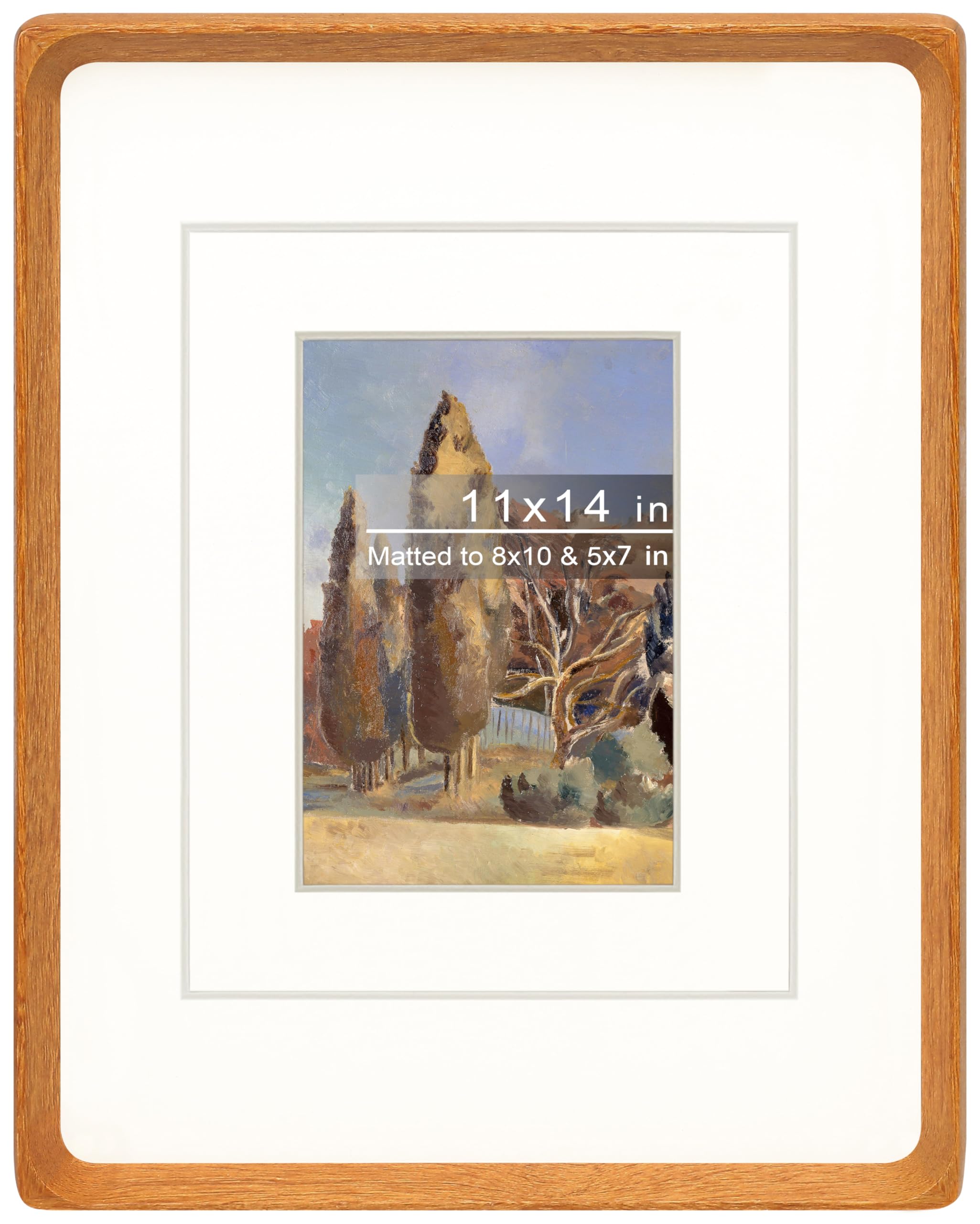 Gdfmsc 11x14 Picture Frame with Mat for
