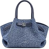 LA FESTIN Genuine Leather Handbags for Women, Small Satchel Purse - Mini Tote Clutch, Easy to Carry and Stylish for Daily Use