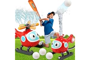 ROHSCE Sprinkler for Kids Outdoor Water Toys: Helicopter Kids Sprinkler Toys, Water Powered for Yard, Lawn – Water Play Toy for Summer Outside Fun for Girls & Boys Ages 3-12, Ideal Birthday