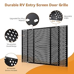 RVZONE RV Screen Door Protector Adjusts from