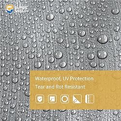 GUARD SHIELD Heavy Duty Tarp 8x10 Feet Silver/Black